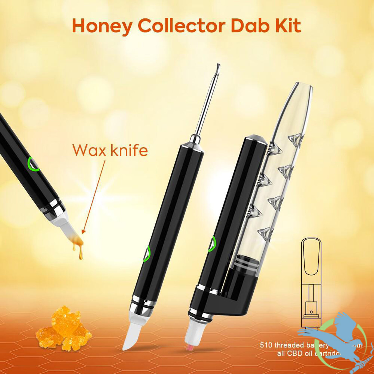 Honey Collector 3-In-1 Variable Voltage Electric Dab Kit, Vaporizers
